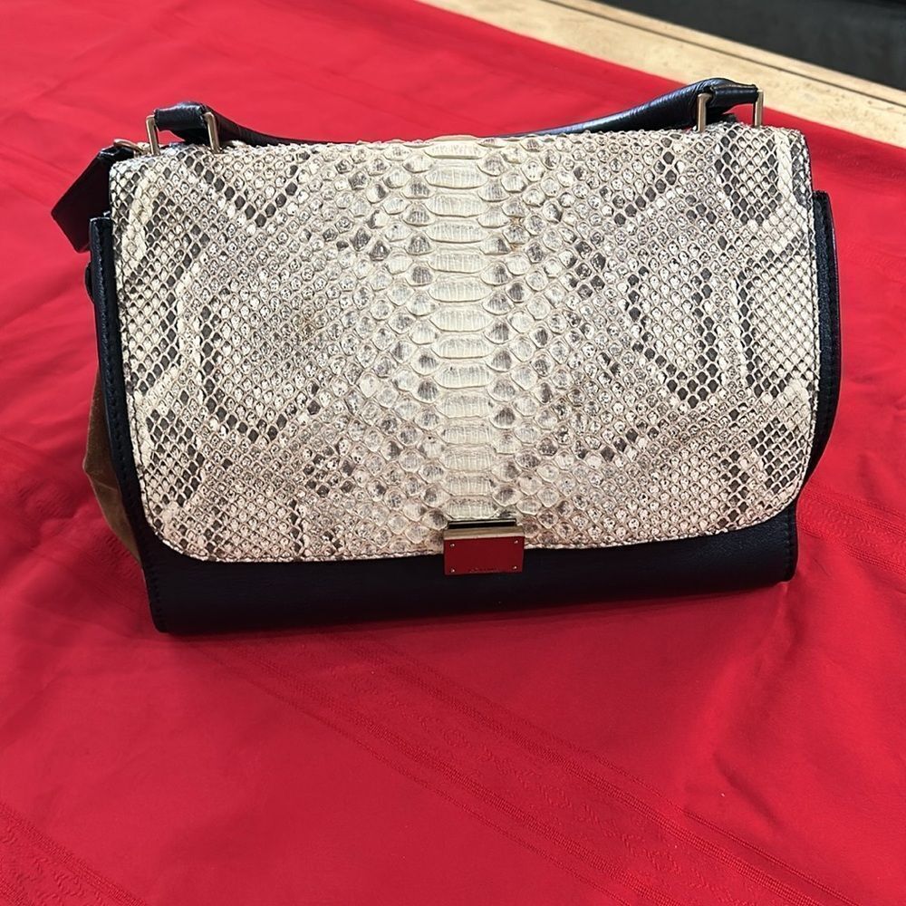 Authentic Celine Python Trapeze Bag - image 4